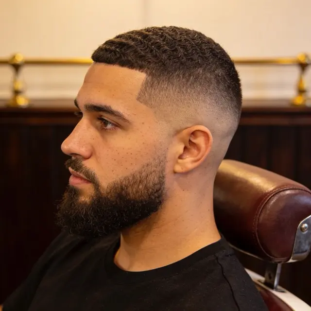 Fade, beard, done
