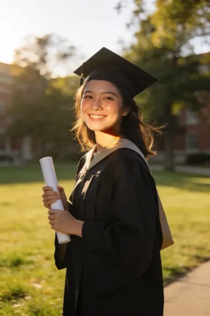 The graduation portrait